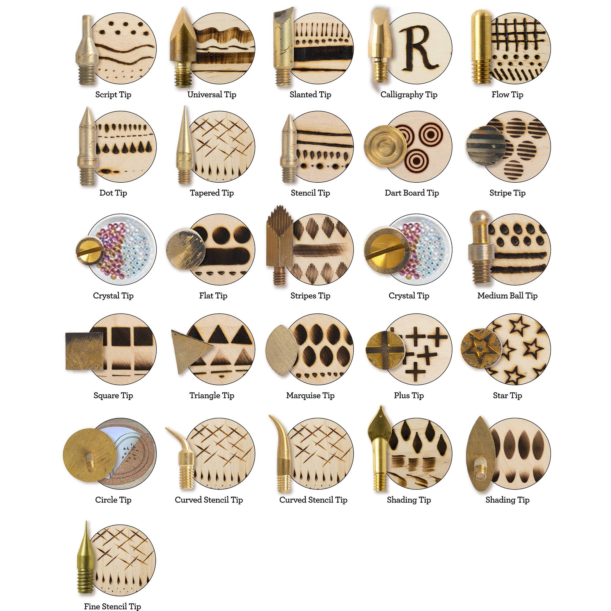 Plaid® Wood Burning Mega Tip Set, 26ct.